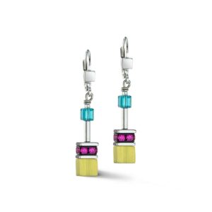 GeoCUBE® Multicolor Fancy pendant earrings