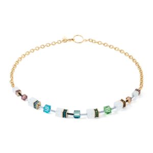 GeoCUBE® Iconic Chain Necklace Gold-Multicolor