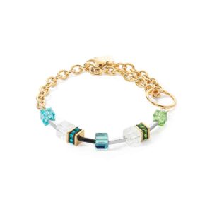 GeoCUBE® Iconic Chain Bracelet Gold-Multicolor
