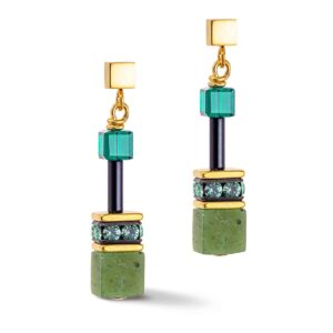 GeoCUBE® Iconic Precious Green drop earrings