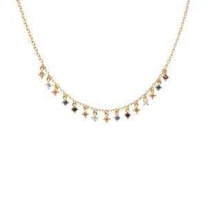 Wollana Willow Gold necklace in 18k gold plated 925 silver
