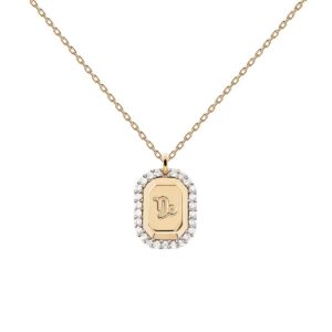 Zodiac Capricorn necklace in 18k gold plated 925 silver