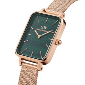 Quadro Pressed Melrose Green Rose Gold Watch