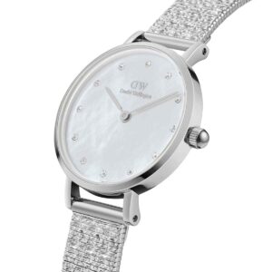 Petite Lumine Mop White Silver Watch