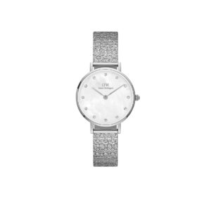 Petite Lumine Mop White Silver Watch