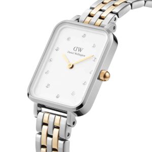 Quadro Lumine Link White Silver/Gold Watch