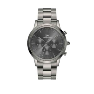 Iconic Chronograph Link Anthracite Gray Sunray Watch