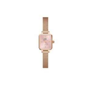Quadro Mini Melrose Pink Sunray Rose Gold Watch