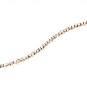 Rose gold plated Classic Tennis bracelet with crystals