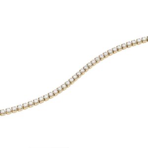 Gold-plated Classic Tennis bracelet with crystals