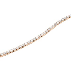 Rose gold plated Classic Tennis necklace with crystals
