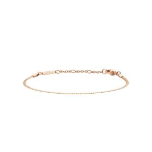 Rose gold plated Flat Chain Bracelet