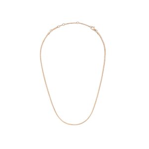 Rose gold plated Flat Chain necklace