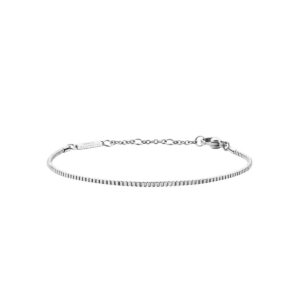 Box Chain Bracelet in silver colour