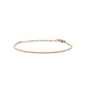 Rose gold plated Box Chain bracelet