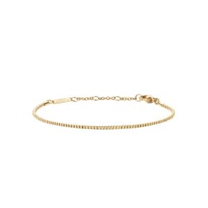 Gold plated Box Chain bracelet