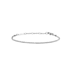 Twisted Chain Bracelet in silver color