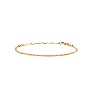 Gold-plated Twisted Chain Bracelet