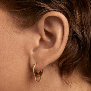 Color Spin single earring in 18k Gold plated 925 Silver