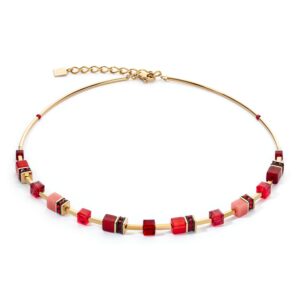 GeoCUBE® Metal Red Necklace