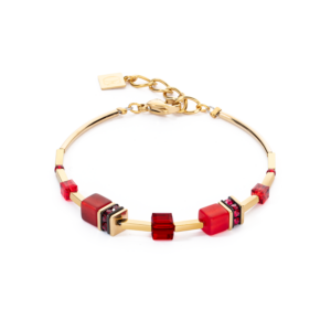 GeoCUBE® Metal Bracelet Red