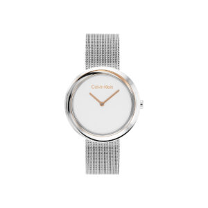 TWISTED BEZEL SILVER WATCH