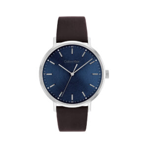 MODERN MESH WATCH BLACK LEATHER STRAP