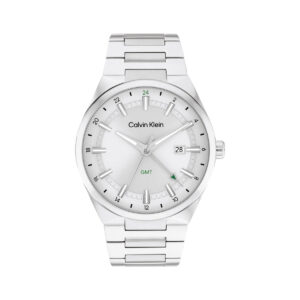 DISTINGUISH GMT SILVER WATCH