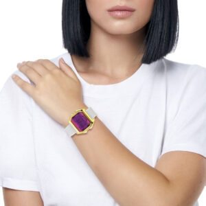 IAM DIGITAL SIZE M - Gold case and white strap