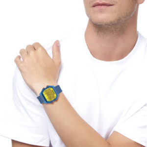 IAM DIGITAL SIZE L - Transparent blue case and light blue strap