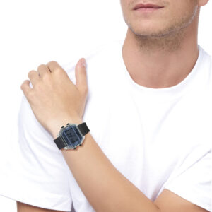 IAM DIGITAL SIZE L - Transparent grey case and black strap