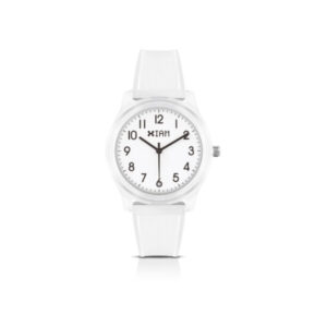 IAM ANALOG CASE L - Transparent case and strap, white dial with grey details