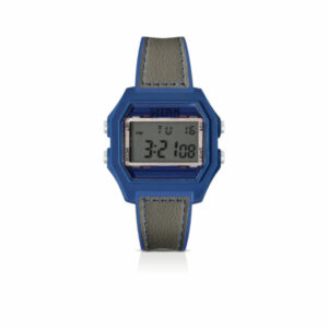IAM DIGITAL SIZE L - Blue soft touch case with blue silicone strap and grey leather