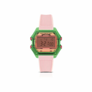 IAM DIGITAL SIZE M - Transparent green case and pink strap