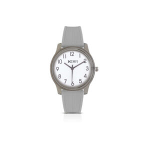 IAM ANALOG CASE M - Grey case and strap, white dial with grey details