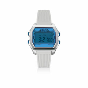 IAM DIGITAL SIZE L - Silver case and white strap