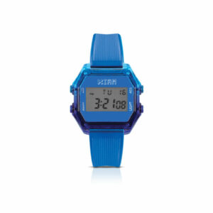 IAM DIGITAL SIZE M - Two-tone light blue and blue case with transparent blue strap