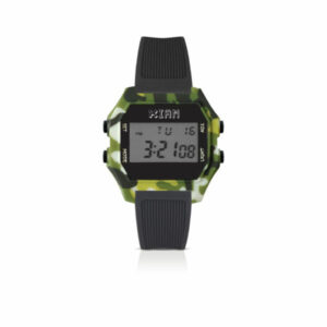 IAM DIGITALE TAGLIA L - Cassa camouflage verde con cinturino silicone nero